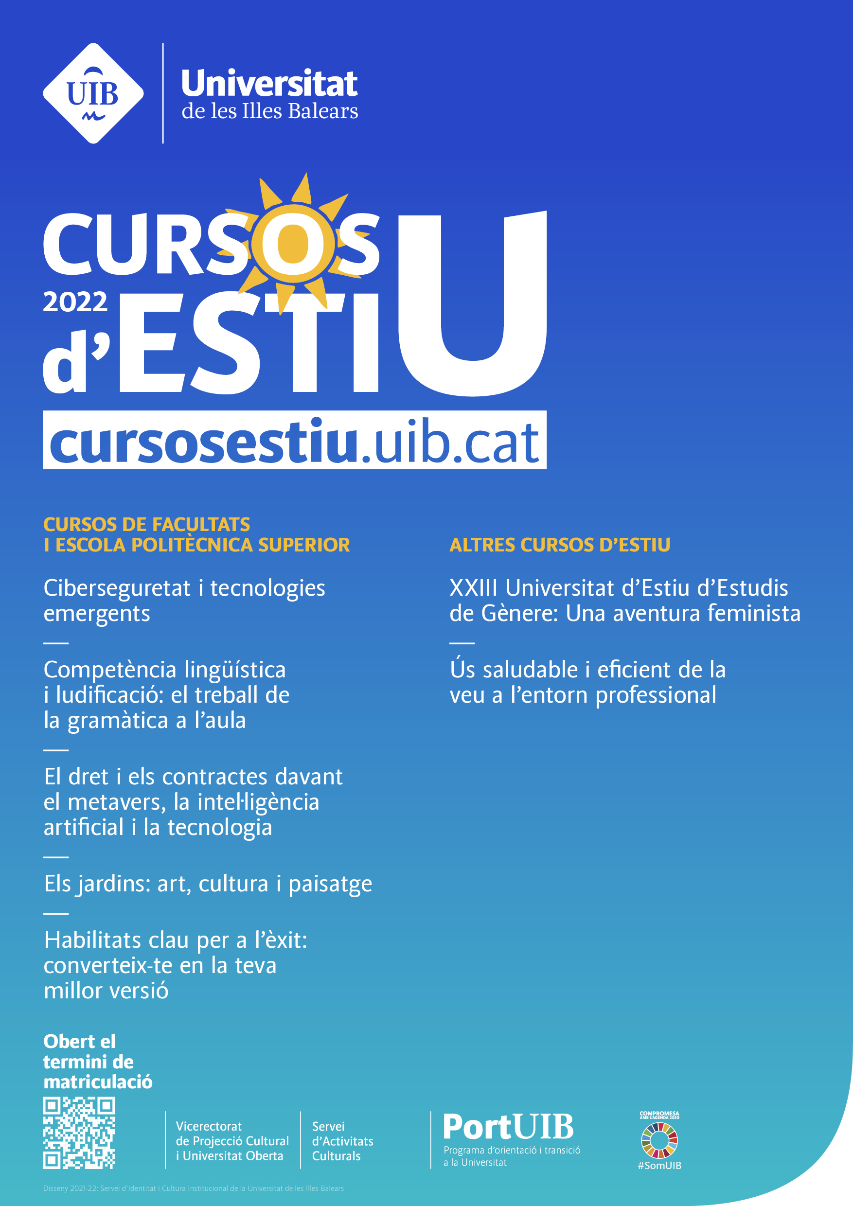 cursos d'estiu 22